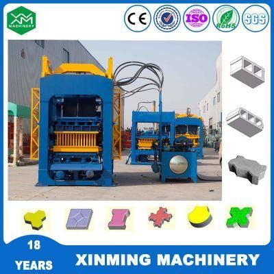 Hot Sale Qt4-15 Full Automatic Hydroforming Concrete Cement Hollow/Solid Block Making Machine Paver Block Machine in Kenya