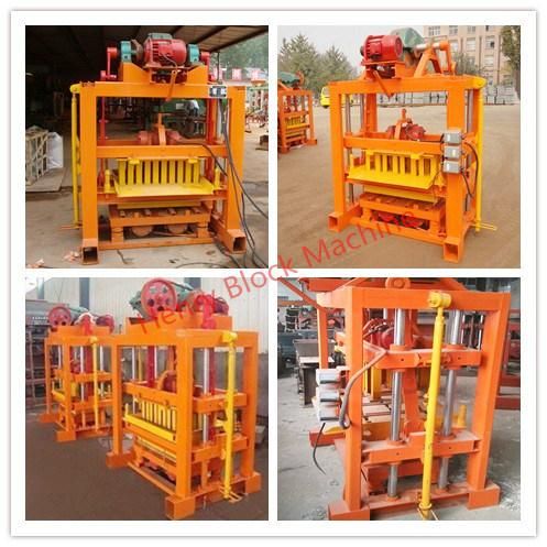 Qtj4-40 Cheapest Block Forming Machine Paver Machine Curbstone Machine Manual Brick Machine