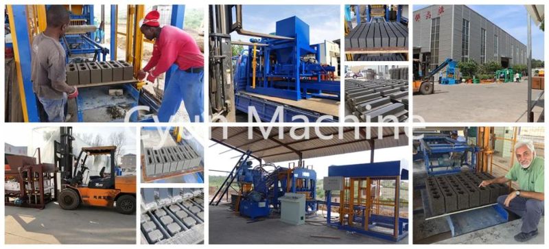 Cheap Staionary Manual Concrete Hollow Block and Solid Pavers Making Machine in Nigeria (QTJ4-40)