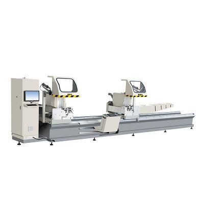 China Hot Sale Aluminum UPVC Door Window Making Machinery Double Head Cutting Saw Machine