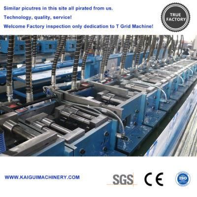 Ceiling T-Grid Forming Machine with Gi and Gl and PPGI Real Factory