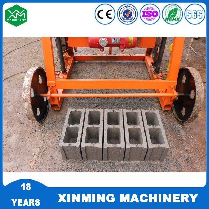 Concrete Mobile Brick Machine Qmy4-45 Hollow Block Machine Paver Machine Cement Brick Making Machine