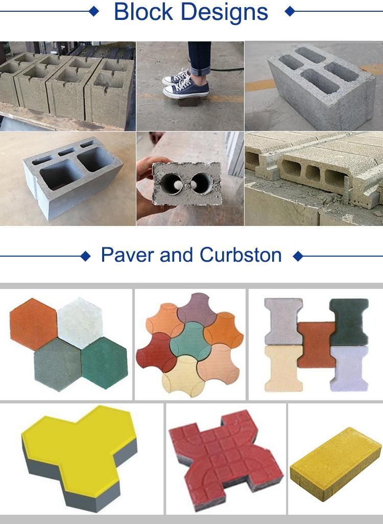 Qtj4-40 Concrete Cement Block Molding Machine Paving Brick Paver Block Forming Machine for Small Investment