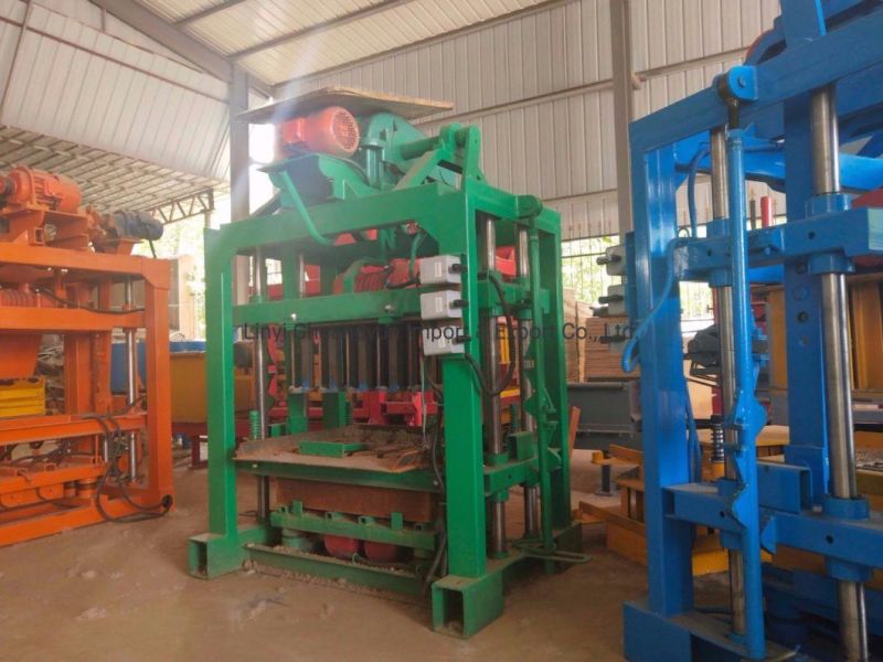 Qtj4-40 Manual Three Phase Electric Cement Concrete Hollow Block Making Machine Zambia