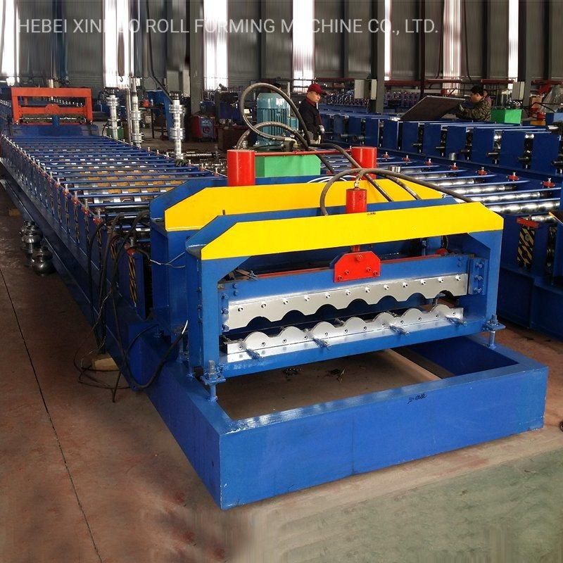 950 Glazed Roof Tile Color Steel Cold Roll Forming Machine