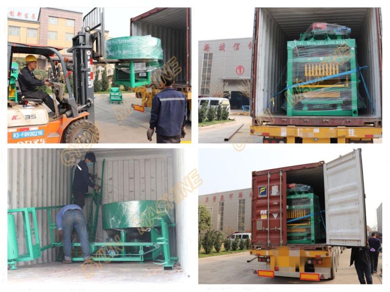 Easy Building Automatic Stationary Solid Block Making Machine Line (QT4-25)