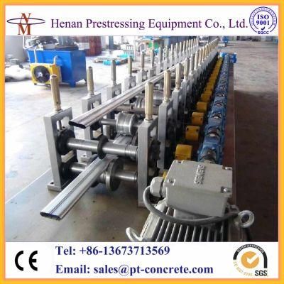 Fast Speed Post Tension Galvanized Steel Smooth Flat Duct Machine