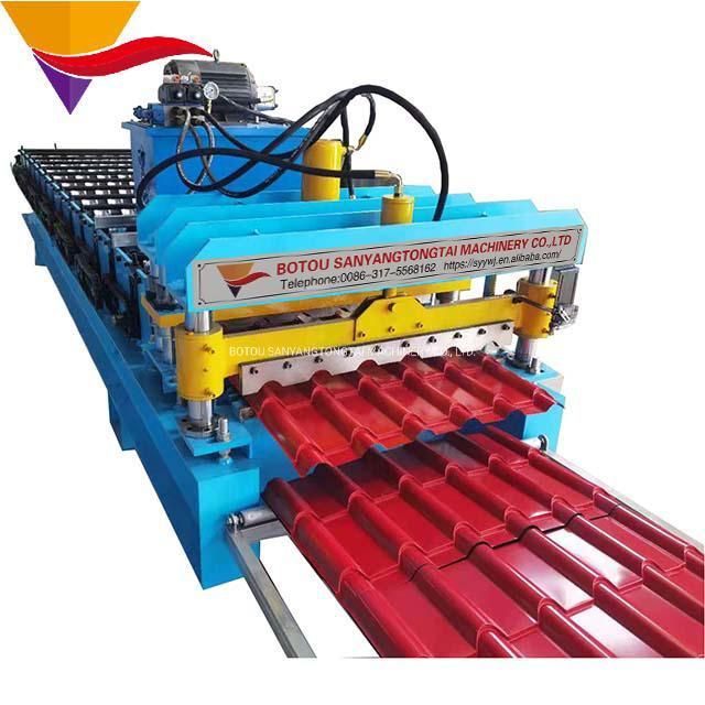 800 /1000 Circle Glazed Tile Roll Forming Machine