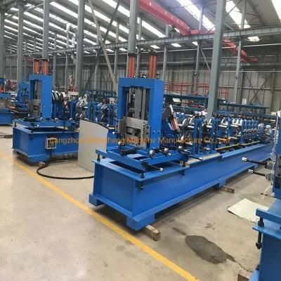 Fully Automatic Cold Steel Strip Profile C Z Purlin Roll Forming Machinery Roof Truss Shaping Machine