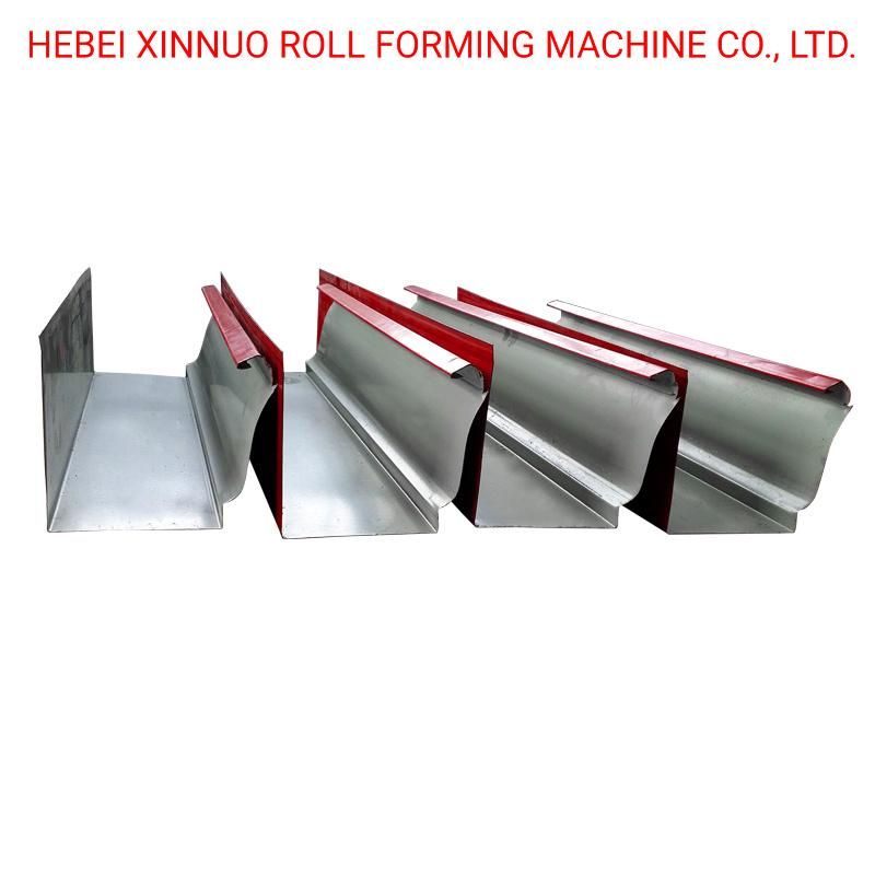 Half Round Rain Spout Aluminium Gutter Making Roll Forming Machine