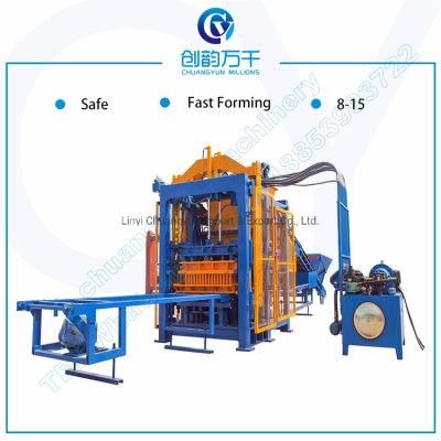 Qt8-15 Automatic Hydraulic Marble Tile Concrete Paver Block Making Machine