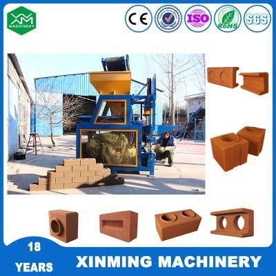 Xm4-10 Automatic Clay Block Machine Soil Earth Lego Interlocking Brick Making Machine in Sudan