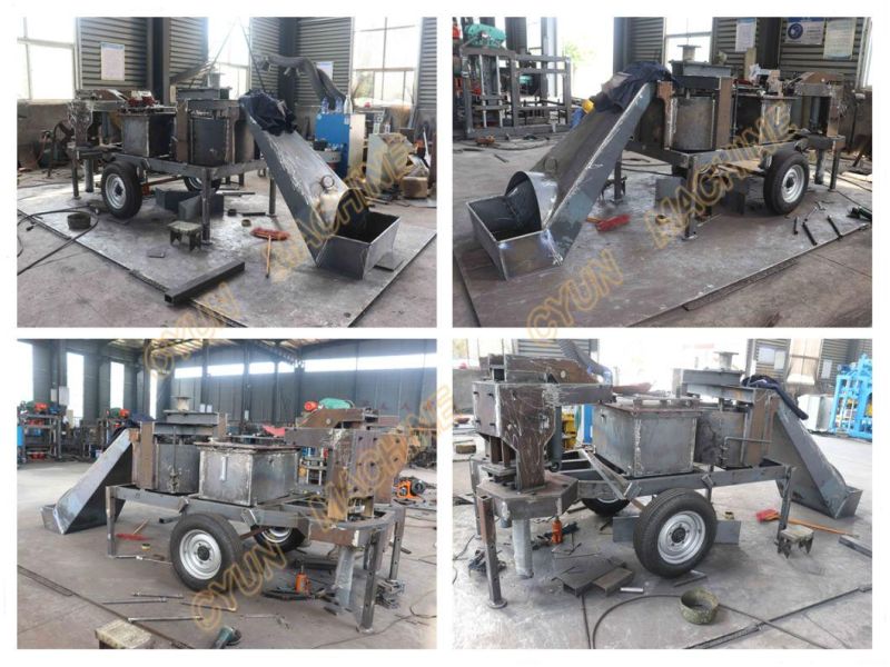 Simple Mobile Clay Interlocking Brick Machine M7mi Twins Cheap Hydraform Block Machine with Hydrulic System