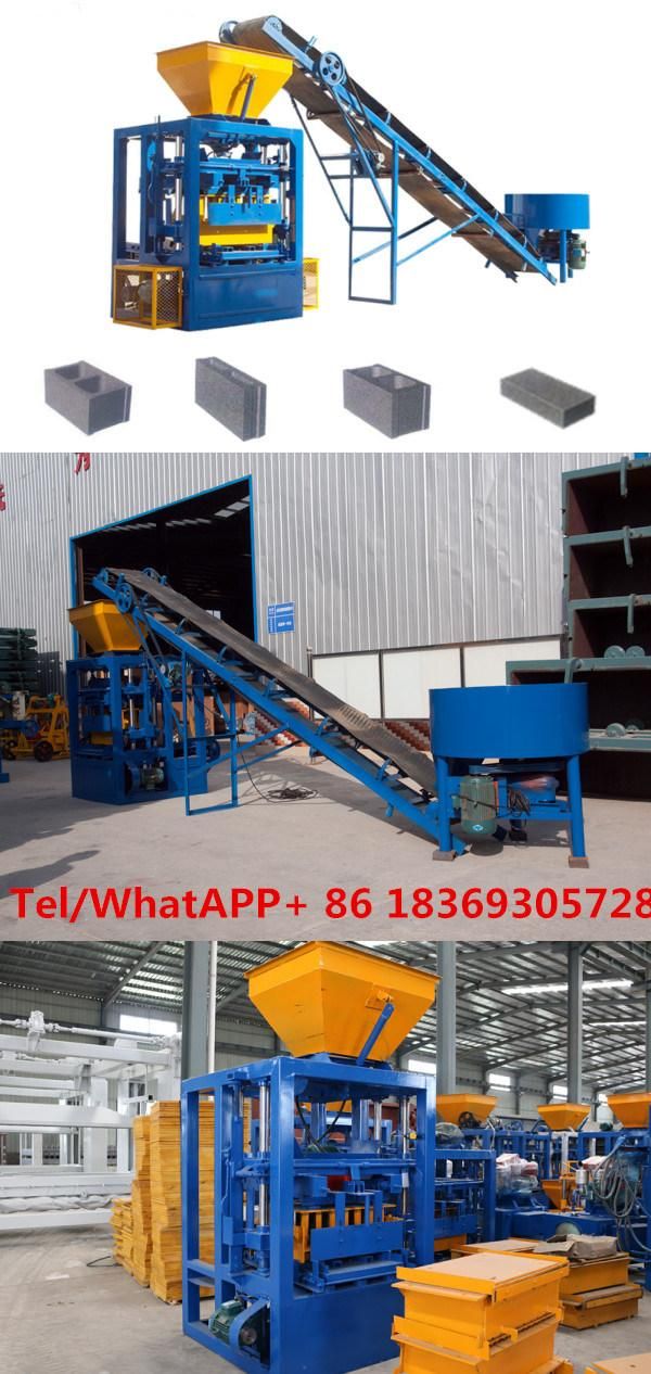 Qt4-24 Concrete Block Making Machine, Cement Brick Machine Machinery List Scale Industrial