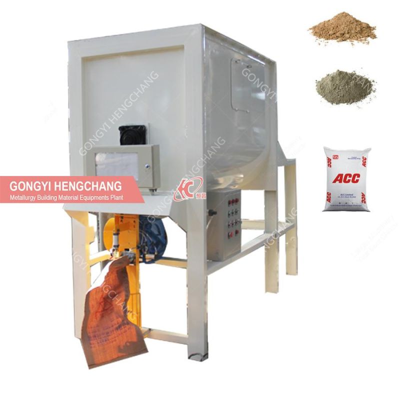 Hengchang Customization 5.5kw Simple Dry Mortar Wall Putty Grinding Mixing Machine Production Line Dry Mortar Mini Lime Powder Chemical Fertilizer Ribbon Mixer