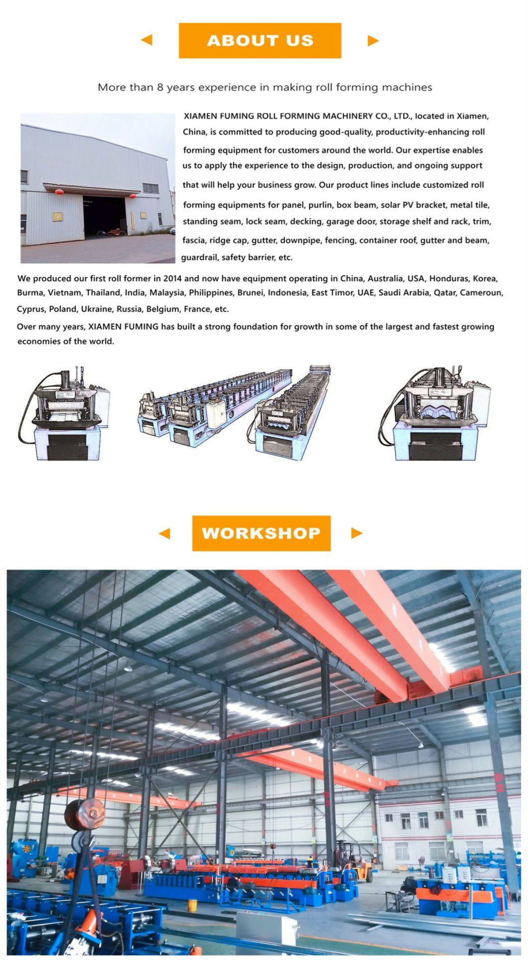 Manufacture SGS Fuming Container Xiamen Roofing Edge Metal Roof Tile Machine Trim