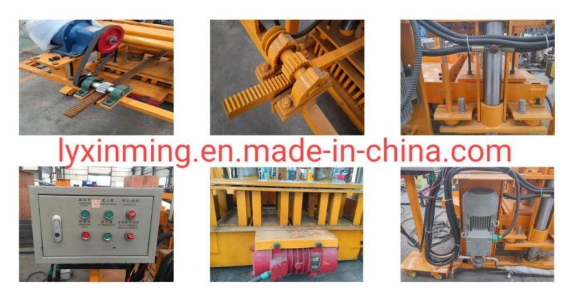 Small Qt40-3A Movable Hydraulic Block Making Machine Diesel Egg Laying Concrete Block Machine Best Sales