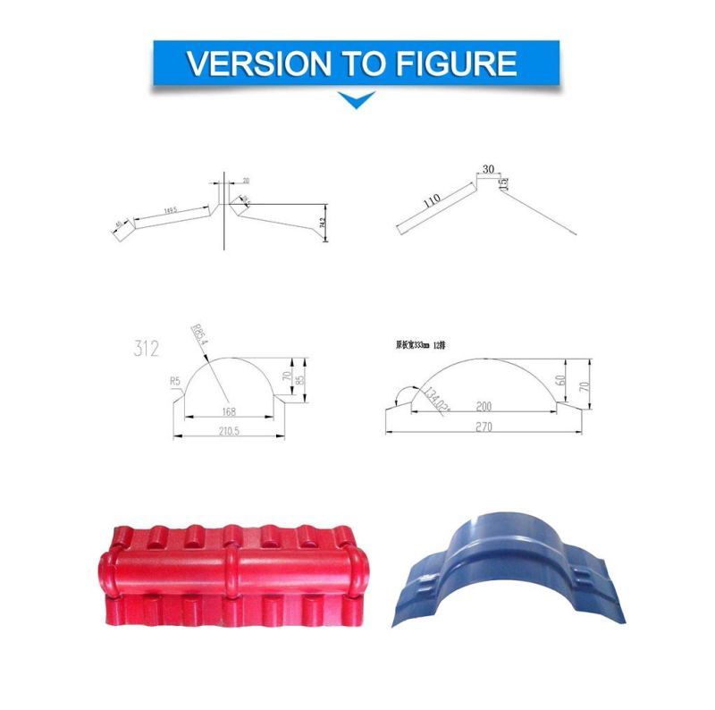 Tile Making Machine Metal Roof Sheet Making Ridge Cap Roll Forming Machine Tile Making Machinery
