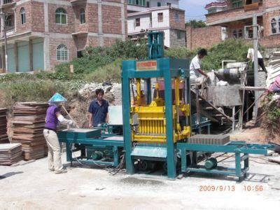 Interlocking Vibration Paver Hollow Brick Block Making Machine Qt4-15