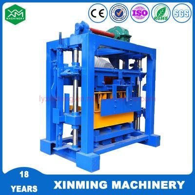 Simple Type Qt4-30 Concrete Cement Interlcoking Paver Block Making Machine for House Building