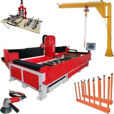 3 Axis CNC Stone Granite Processing Plane Engraving Machine Center