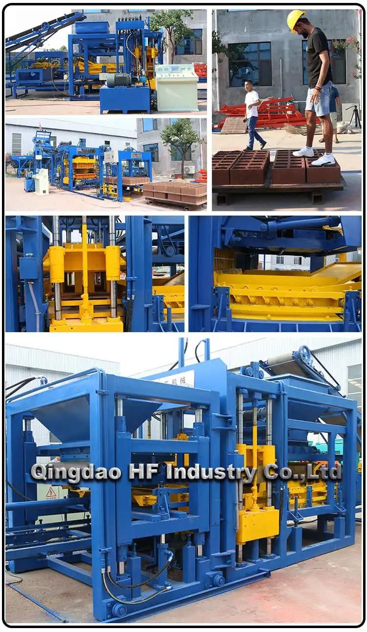 Qt10 Full Automatic Brick Making Machine for Concrete Hollow Block