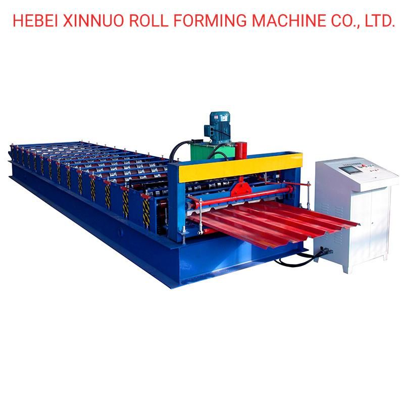 1000 Horizontal Steel Silo Roll Forming Machine Parking Tiles Making Machinery