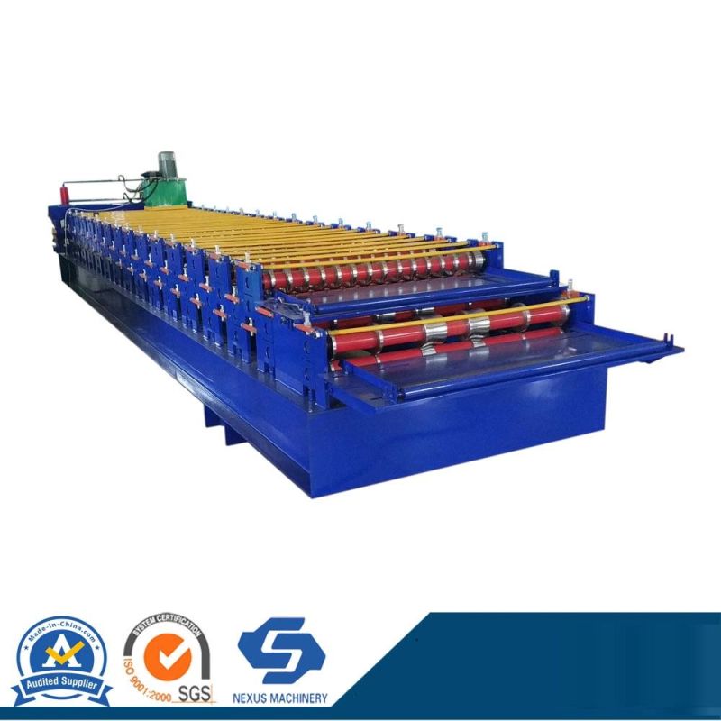 Double Layer Metal Roofing Sheet Roll Forming Manufacturing Machine