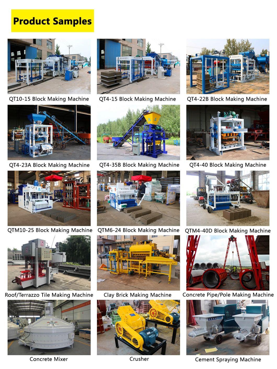 Factory Sale Qt12-15 Full Automatic Hydraulic Press Concrete Hollow Houdis Solid Stock Maxi and Color Paver Curbstone Brick Block Making Machine Price