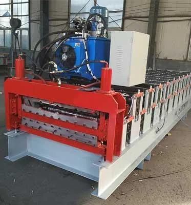 Hot Selling Trapezoidal Roofing Corrugated Sheet Double Layer Roll Forming Machine