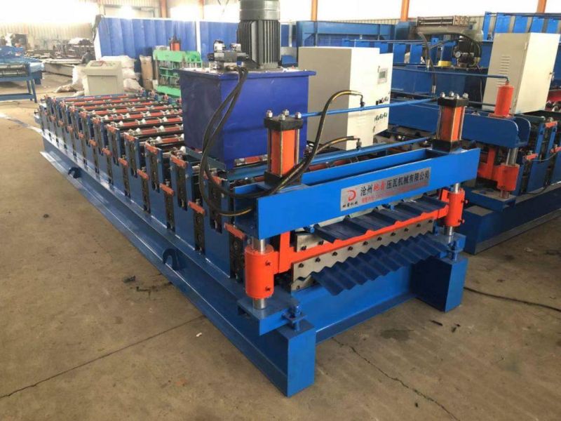 Metal Double Deck Layer Ibr Trapezoidal Corrugated Iron Roof Sheets Roll Forming Machines