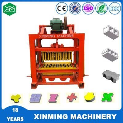 Qtj4-40 Semi-Automatic Hollow Paving Solid Brick Concrete Block Making Machine