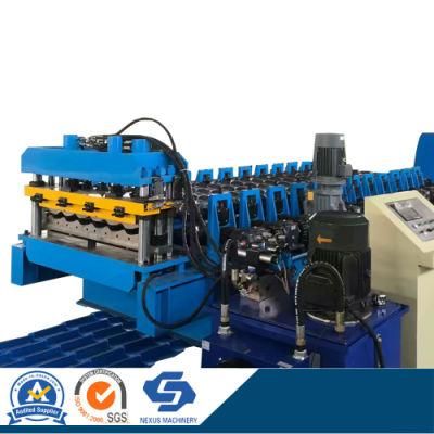 Nexus Machinery Roof Tile Sheet Roll Forming Machine with High Quality/ Metal Glazed Tile Making Machine with Gearbox transmission