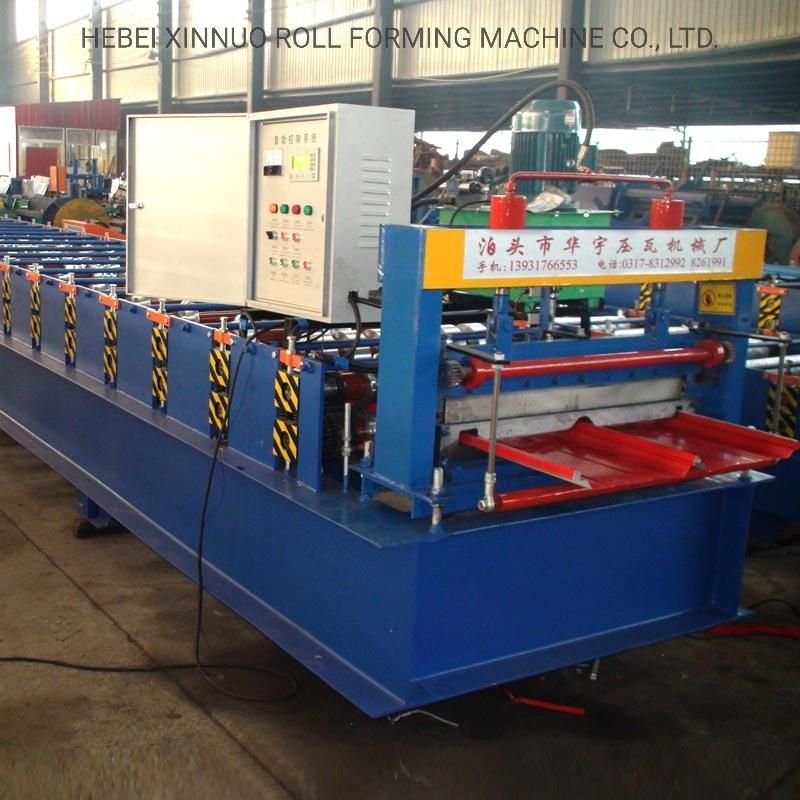 Xinnuo 820 Hot Sale Folding Tamping Joint Hidden Roof Panel Roll Forming Machine
