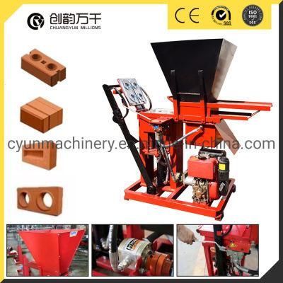 Cy2-25 Efficient Semi-Automatic Clay Hydraform and Interlocking Pavers Brick Machine in South Afica
