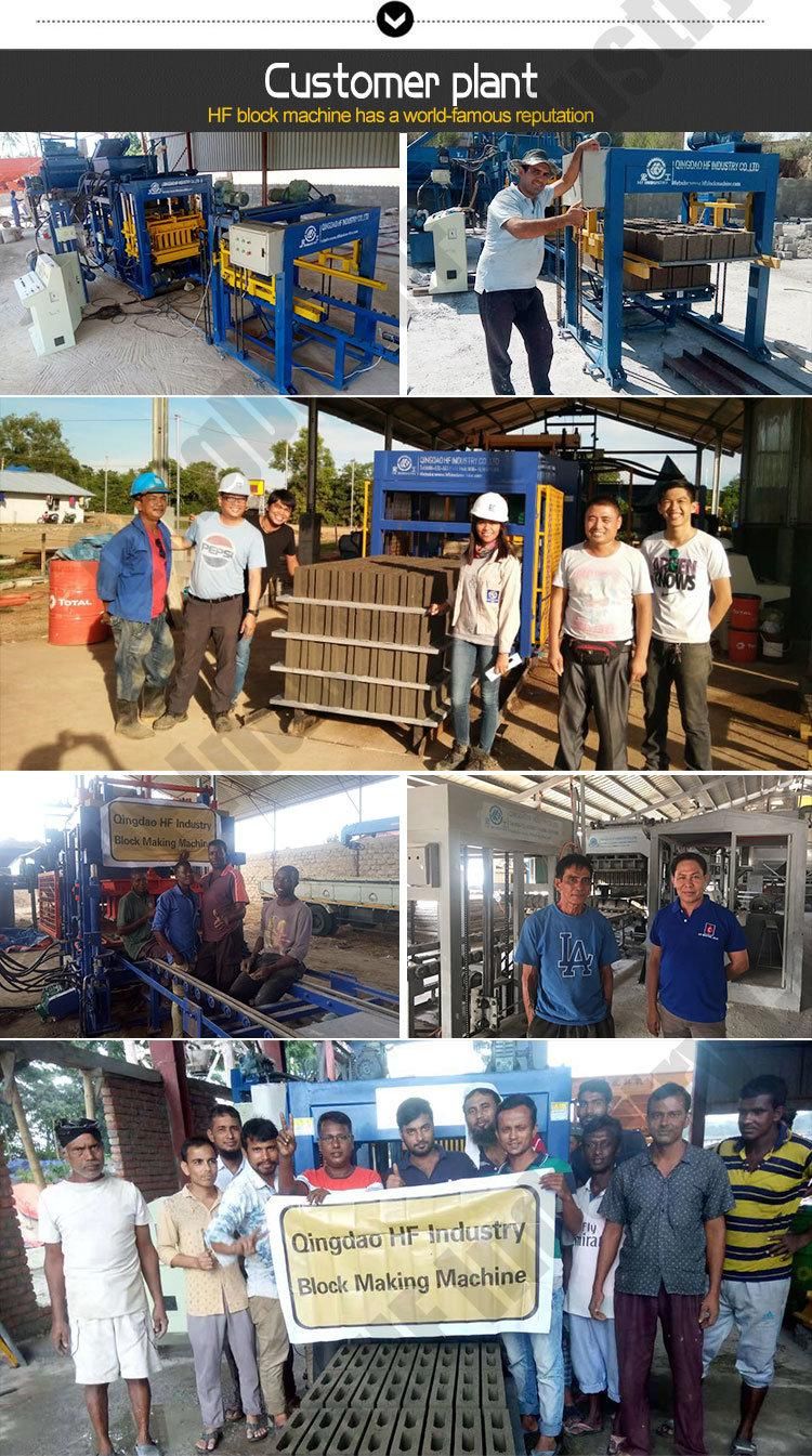 Qt12-15 Fully Automatic Concrete Block Machine Colorful Paver Brick Making Machine