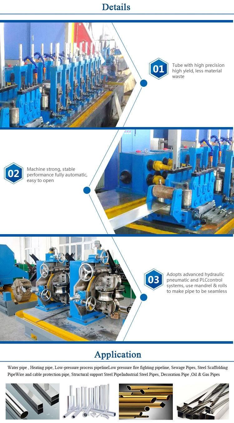 Fully Automatic Copper Round Square Tube Making Welding Roll Forming Machine Production Line