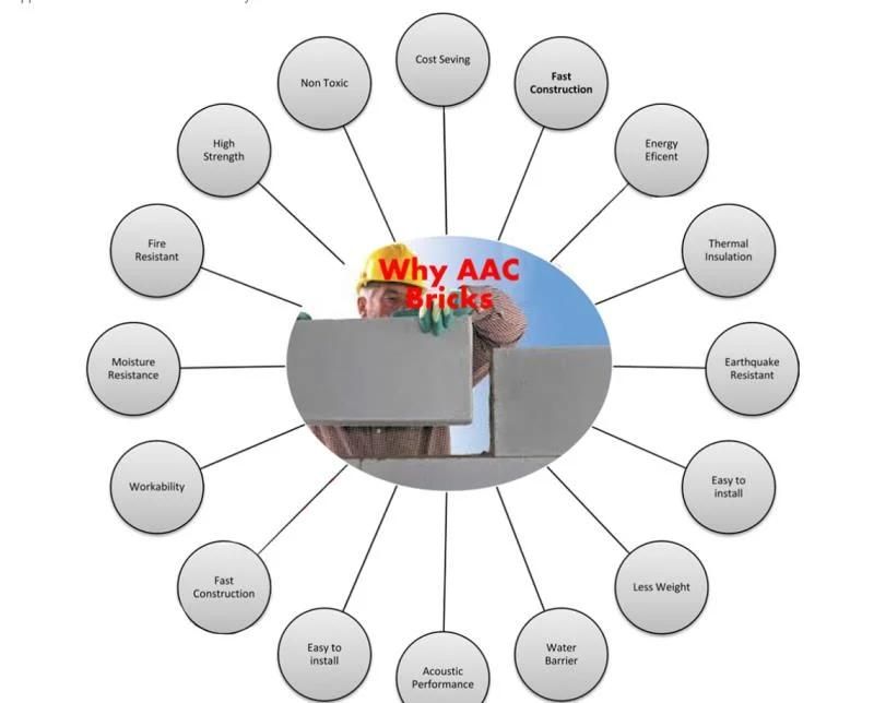 Lime Bricks Machine AAC Bricks Equipment AAC Alc Production Line