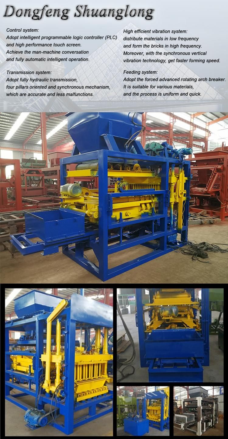 Qt4-25 Hydraulic Construction and Building Hollow Block Making Machine