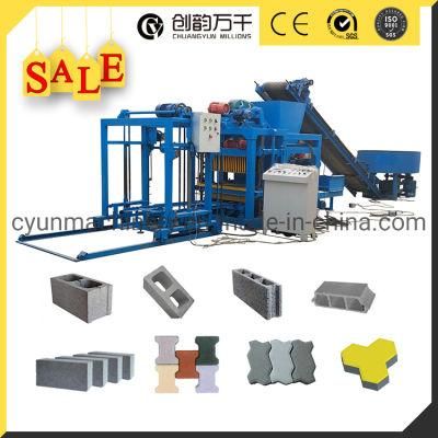 Qtj4-25 Simple Full Automatic Hollow Block Solid Brick Machine Production Line for Sale