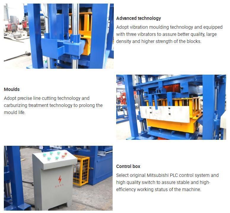 Concrete Block Machinery Qt40-2 Manual Brick Making Machine for Sale