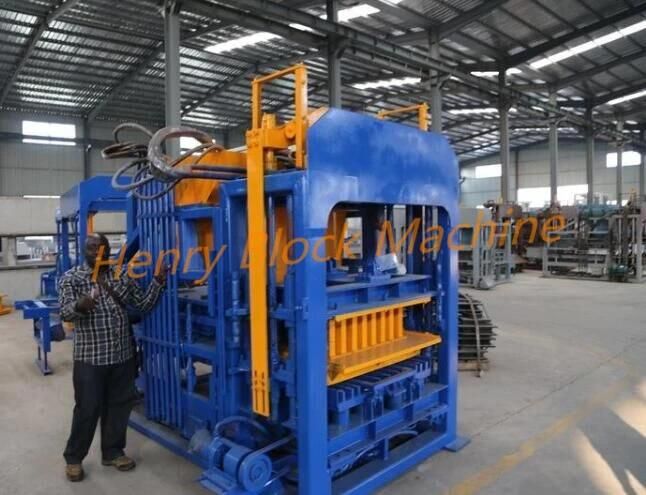 Qt6-15 High Quality Fully Automatic Hydraulic Concrete Hollow Block Machine Cement Paver Machine Curbstone Making machine Line