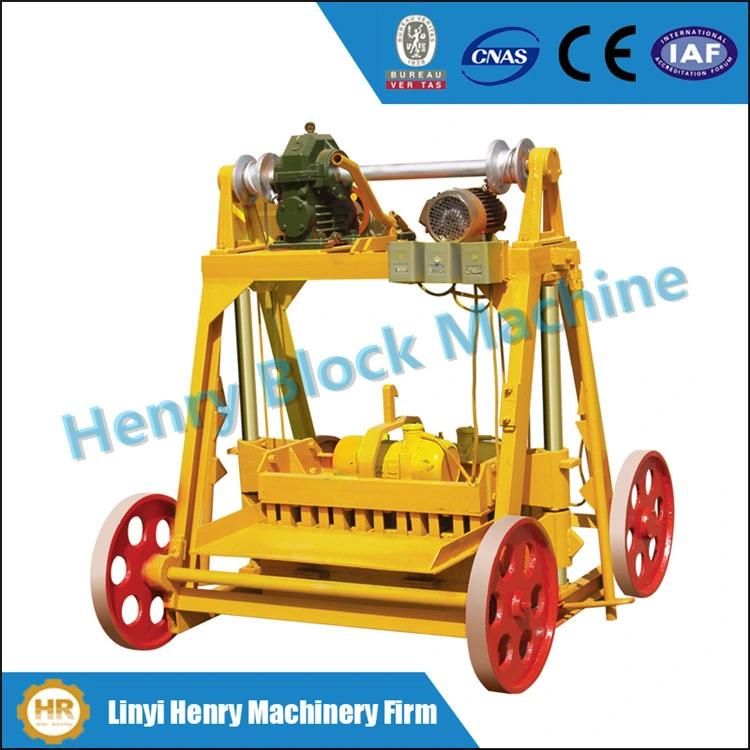 Qmy4-45 Vibration Brick Machine Mobile Egg Laying Block Machine Concrete Hollow Block Making Machine Price