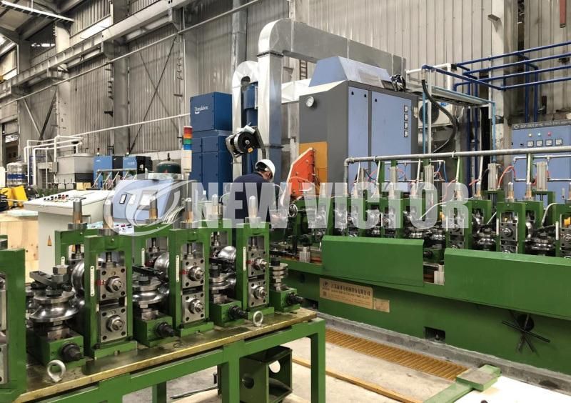 High Strength High Precision Automotive Fule Neck Pipe Making Machine ERW Tube Mill Straight Seamed Hfi