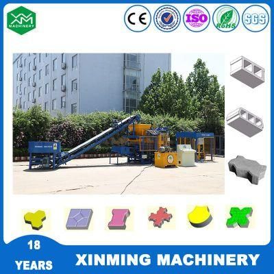 Germany Technology Qt4-15 Automatic Hydraulic Block Moulding Machinery Concrete Hollow Brick Making Machine with Factory Price