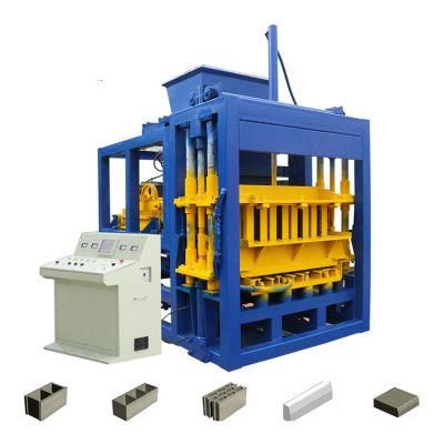 Qt4-16 Automatic Hydraulic Vibration Concrete Cement Hollow Paver Interlock Brick Block Making Machine Hot Sale