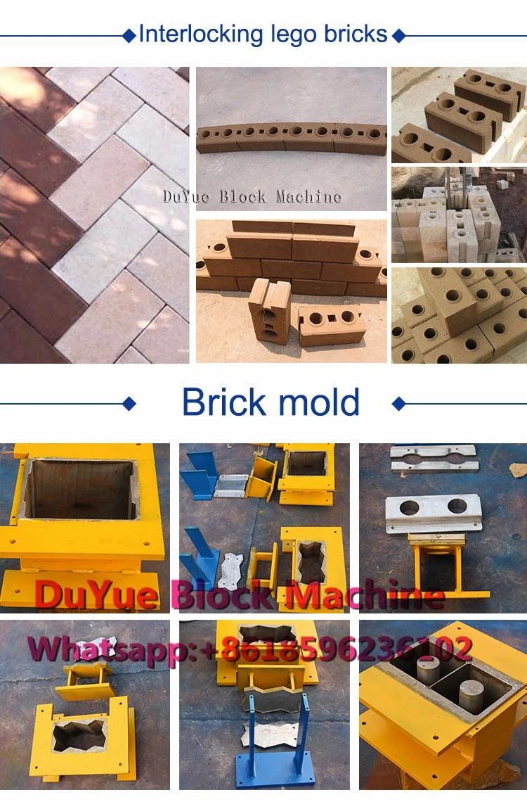 Hr4-10 Interlocking Brick Block Machine in Kenya Active Carbon Block Machine Compression Mould Brick Block Machine Low Price