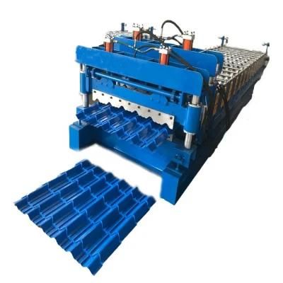 Roof Tile Step Pressing Machine Glazed Metal Sheets Roll Forming Machine