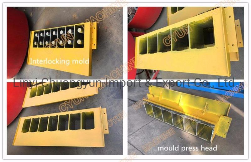 Cy7-10 Clay Bricks Making Interlocking Soil Block Moulding Machine in Peru