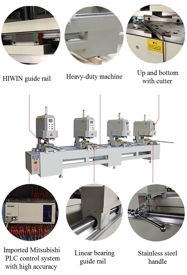 Four Head Seamless Welding UPVC Window Door Machine